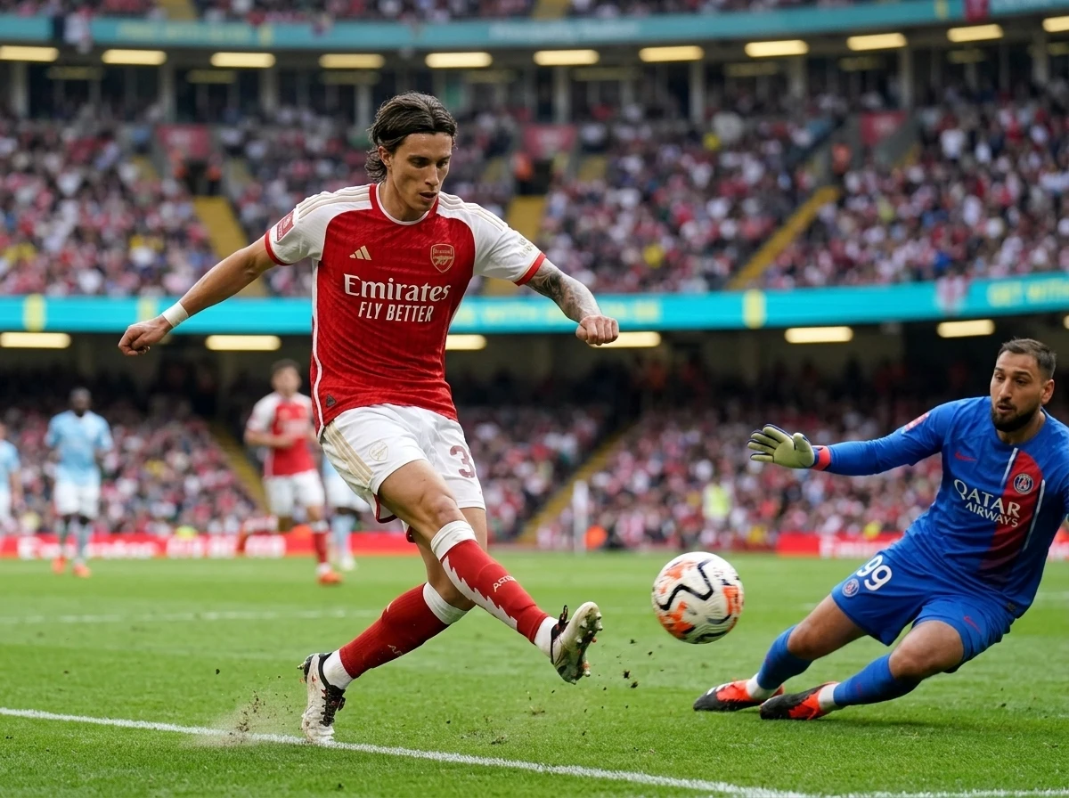 Arsenal 3-0 Man City Community Shield Calafiori Odegaard win