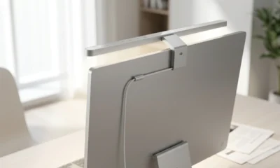 BenQ iScreenBar magnetic light bar on 24-inch iMac