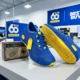 Best Buy 60th anniversary sale 3D printed blue yellow sneakers