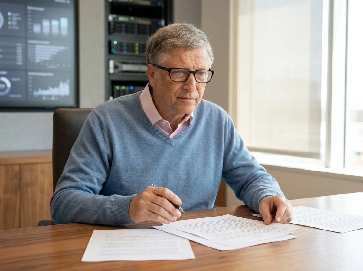 Bill Gates AI essay human reserved jobs and token tax warning