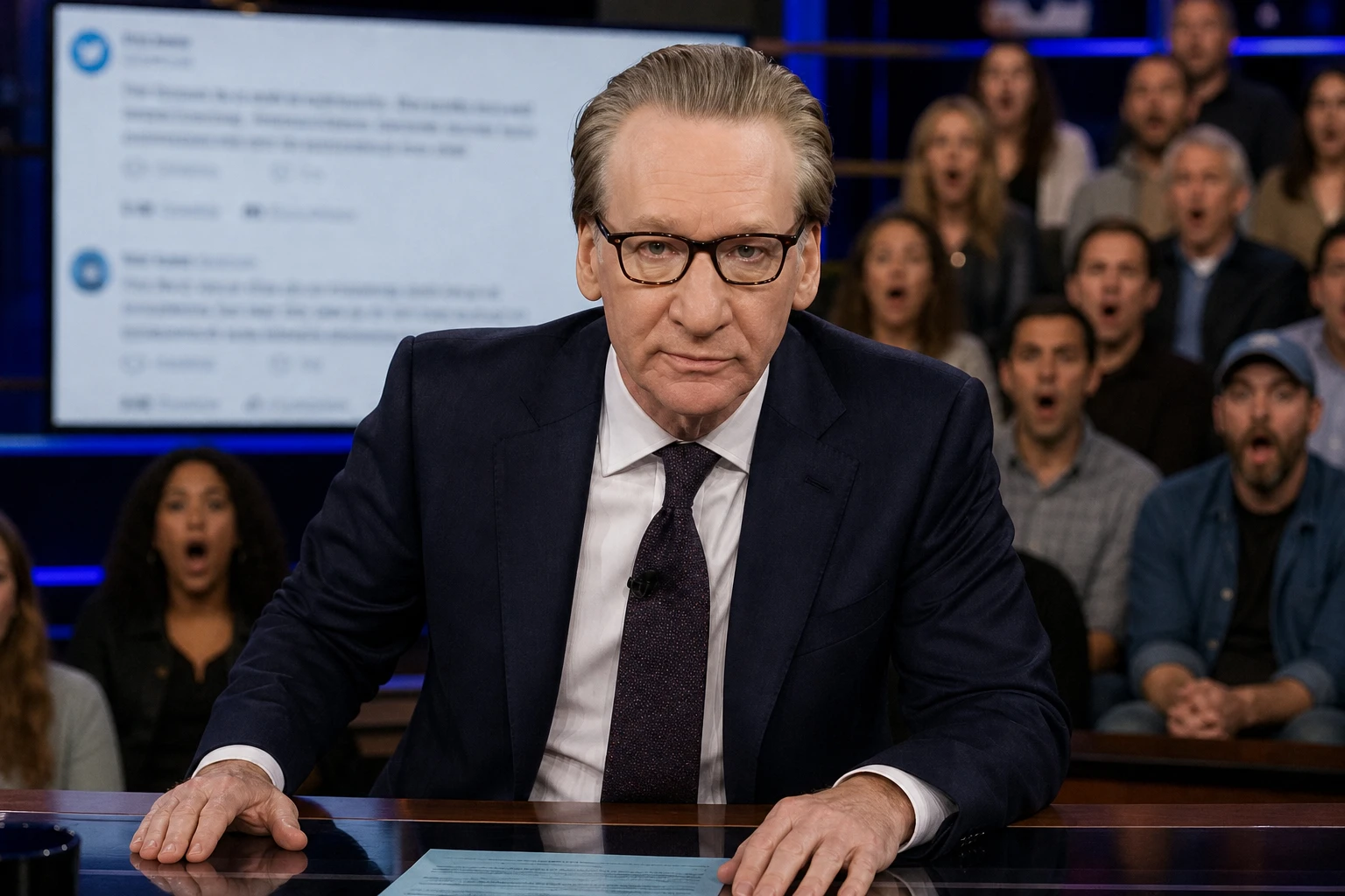 Bill Maher Real Time DSA communism monologue audience gasp