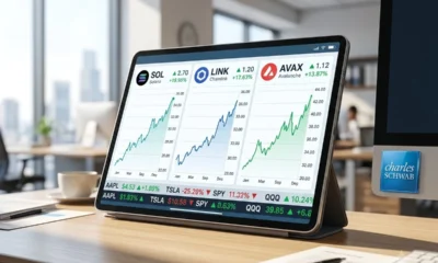 Charles Schwab Solana Avalanche Chainlink crypto trading expansion