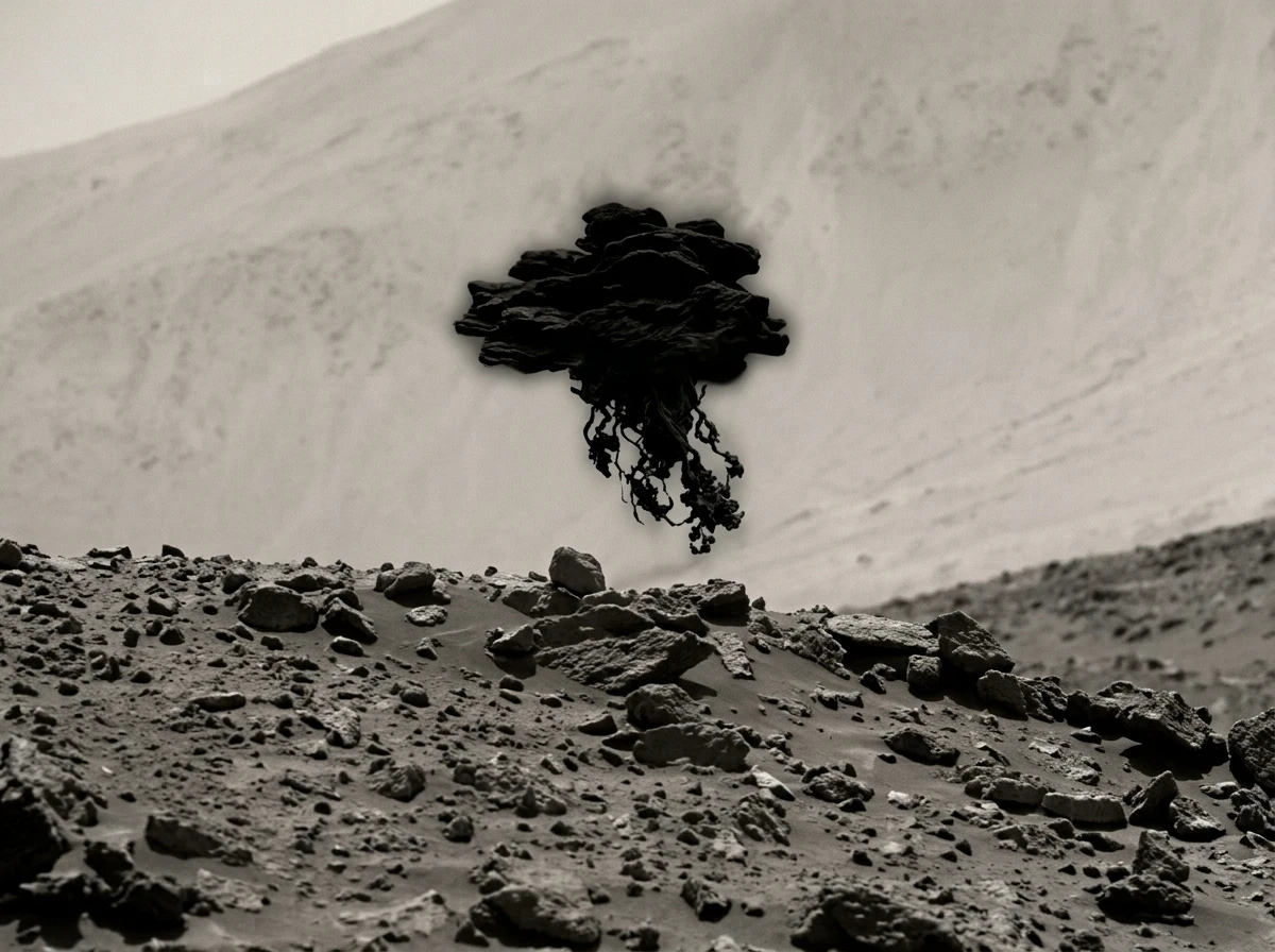Curiosity rover Mars jellyfish cosmic ray Navcam artifact photo