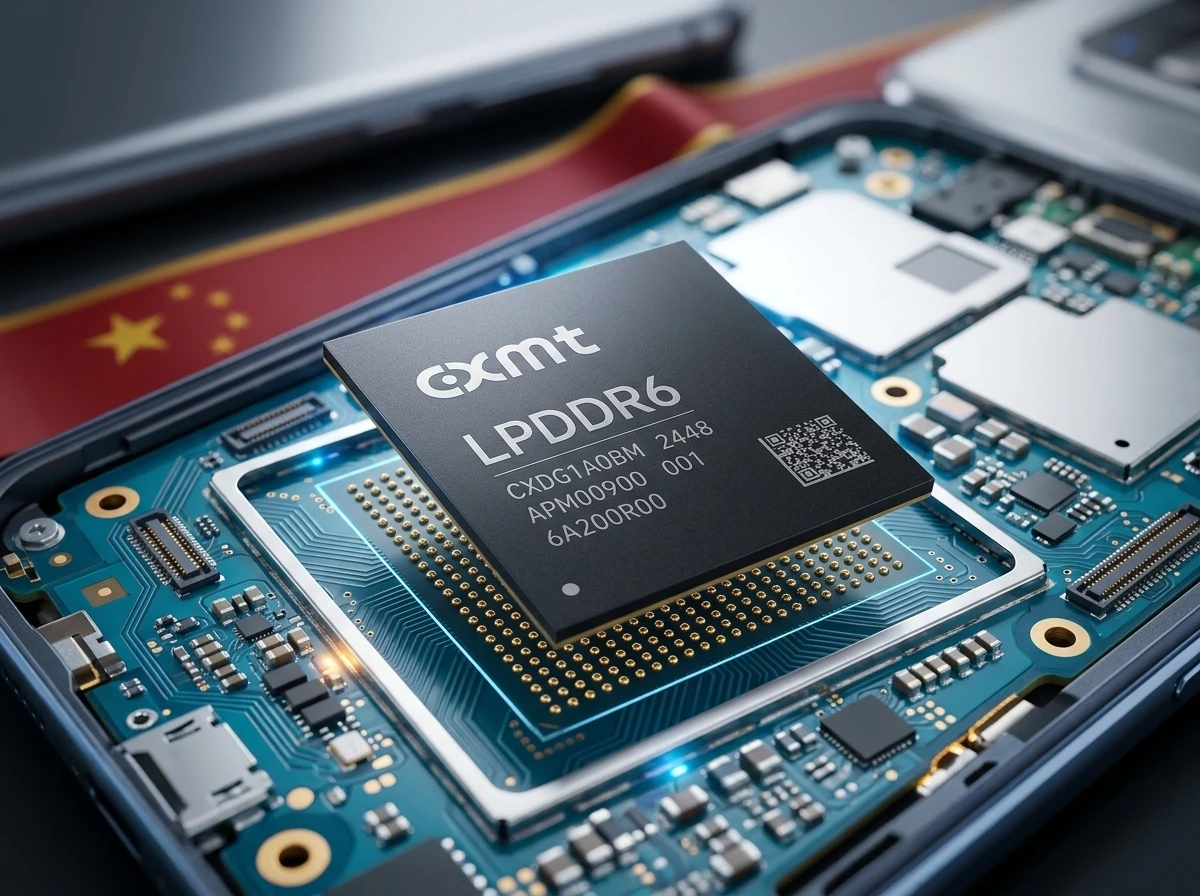 CXMT LPDDR6 memory chip mass production smartphone race