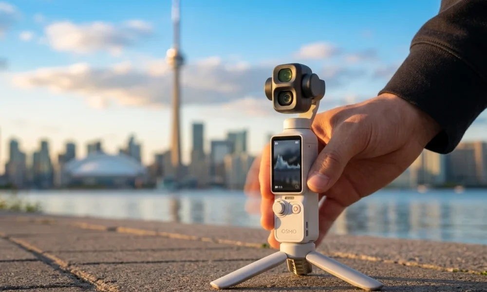 DJI Osmo Pocket 4P dual lens gimbal camera review