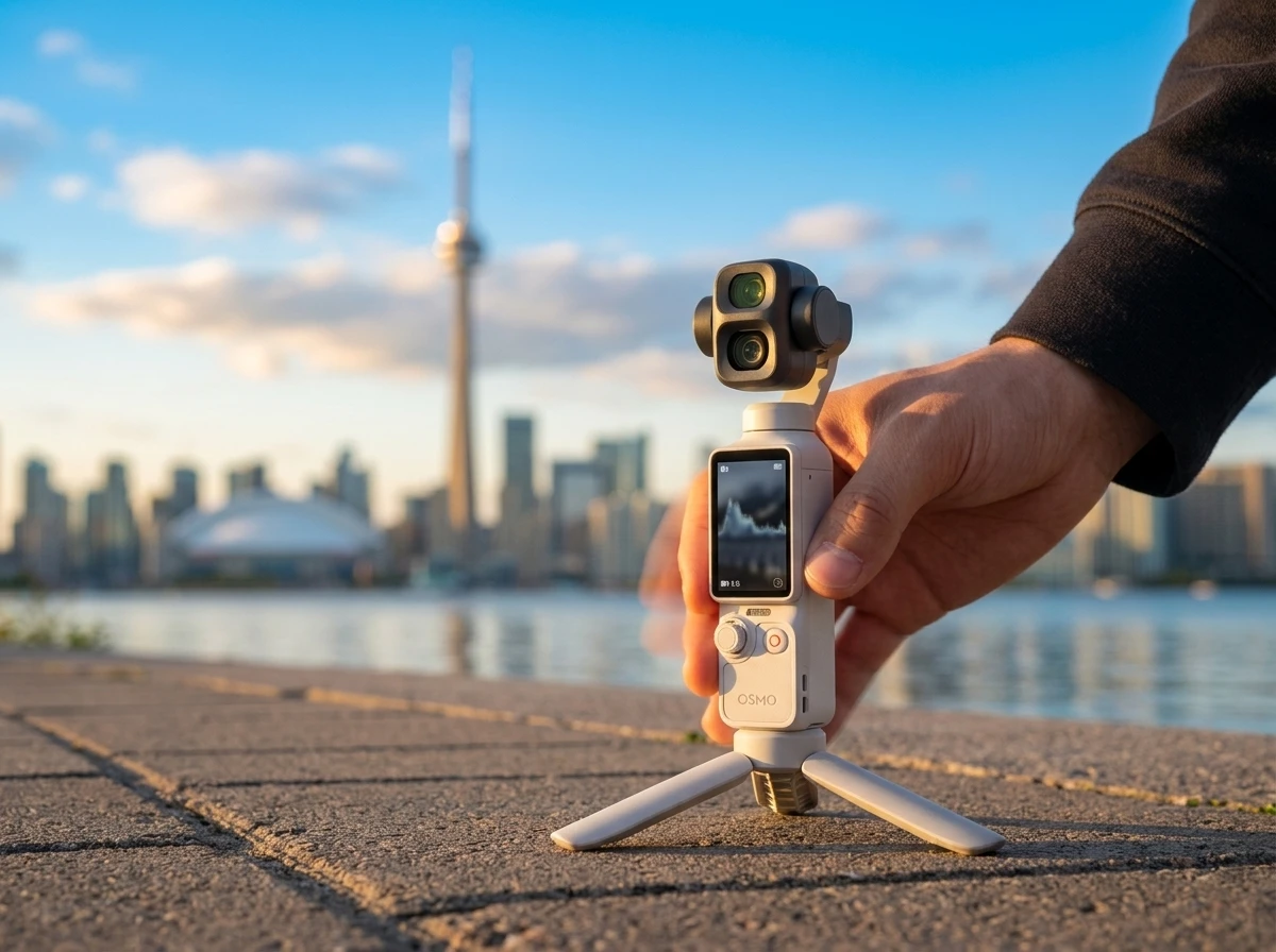 DJI Osmo Pocket 4P dual lens gimbal camera review