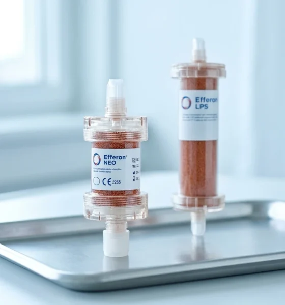 Efferon NEO pediatric sepsis hemoadsorption cartridge CE mark