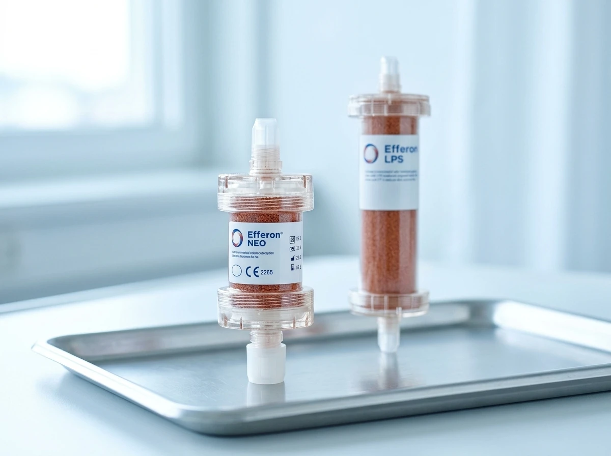 Efferon NEO pediatric sepsis hemoadsorption cartridge CE mark