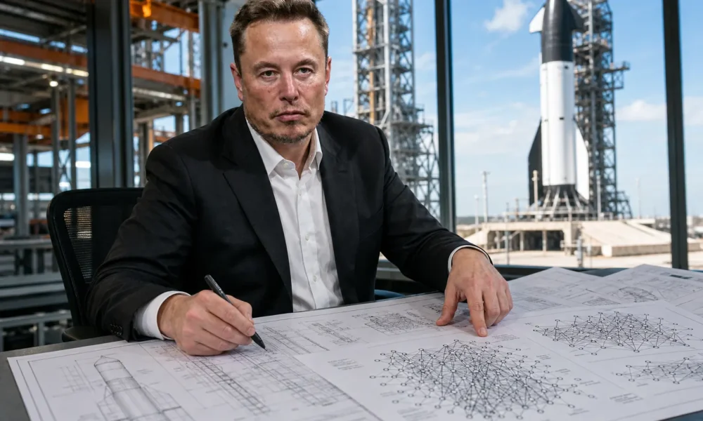 Elon Musk Grok 4.7 SpaceX data AI model claim