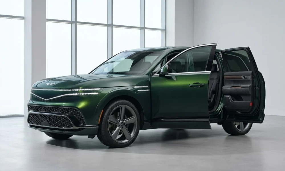 Genesis GV90 Neolun coach doors stone panels premium EV details