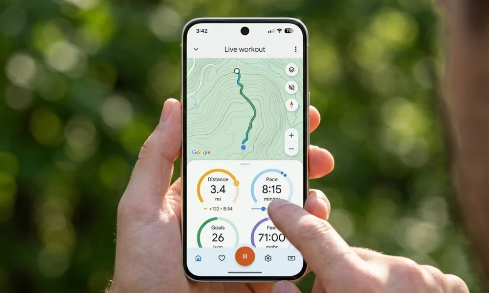 Google Health 5.07 update manual workout logging maps fix