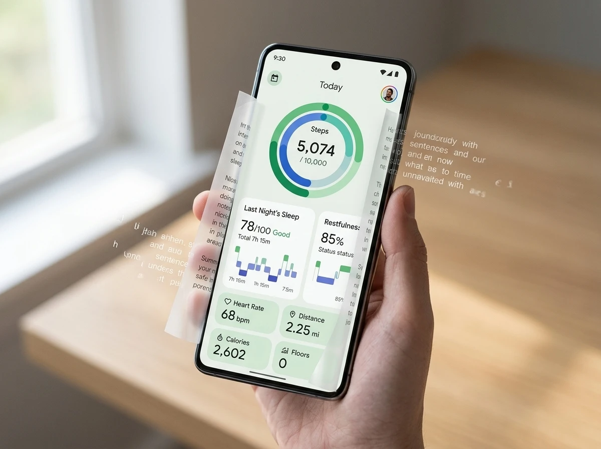 Google Health app No Coach Insights toggle Today tab clean metrics