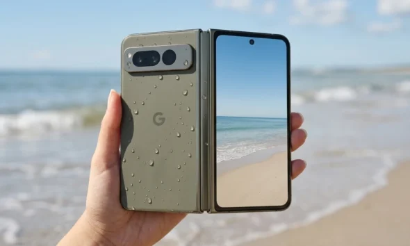 Google Pixel 11 Pro Fold open IP68 durable foldable phone