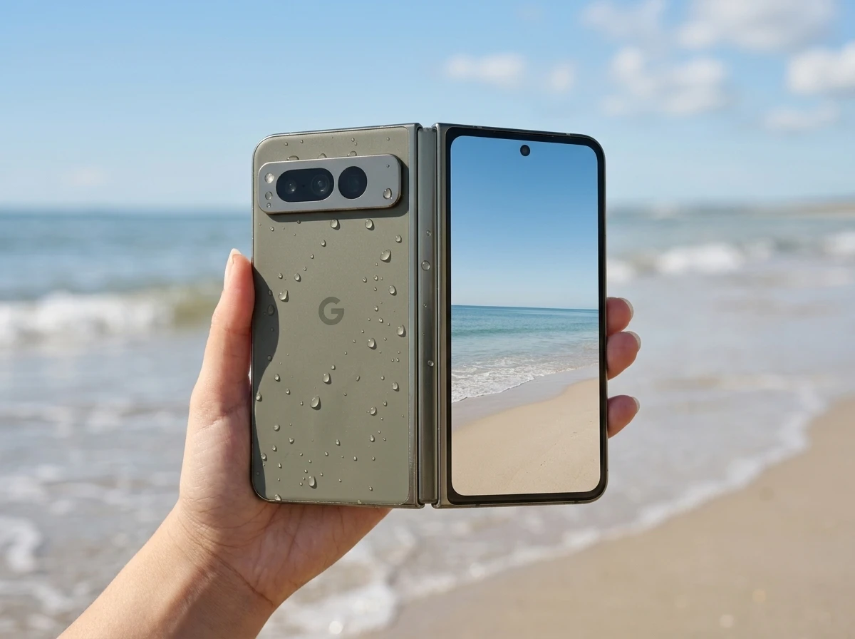 Google Pixel 11 Pro Fold open IP68 durable foldable phone