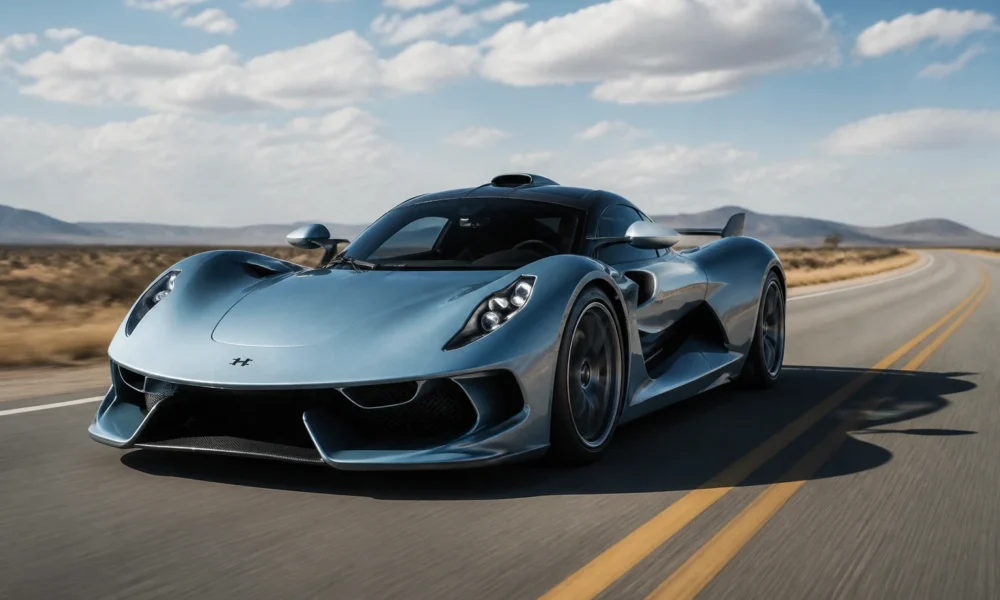 Hennessey Blackbird hypercar analog manual SR-71 design