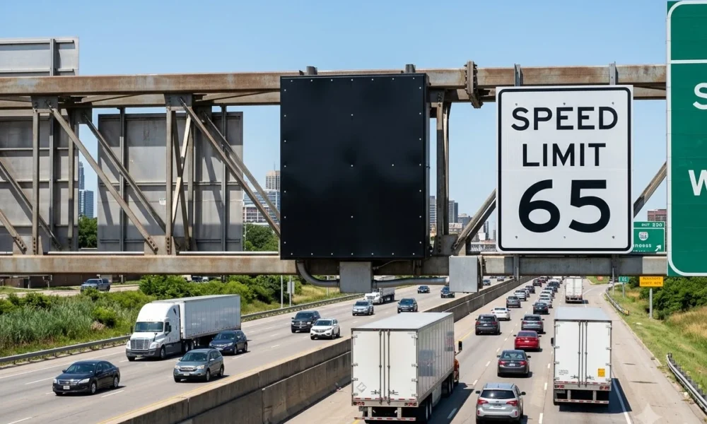 Indiana I-465 variable speed limit signs covered after ban
