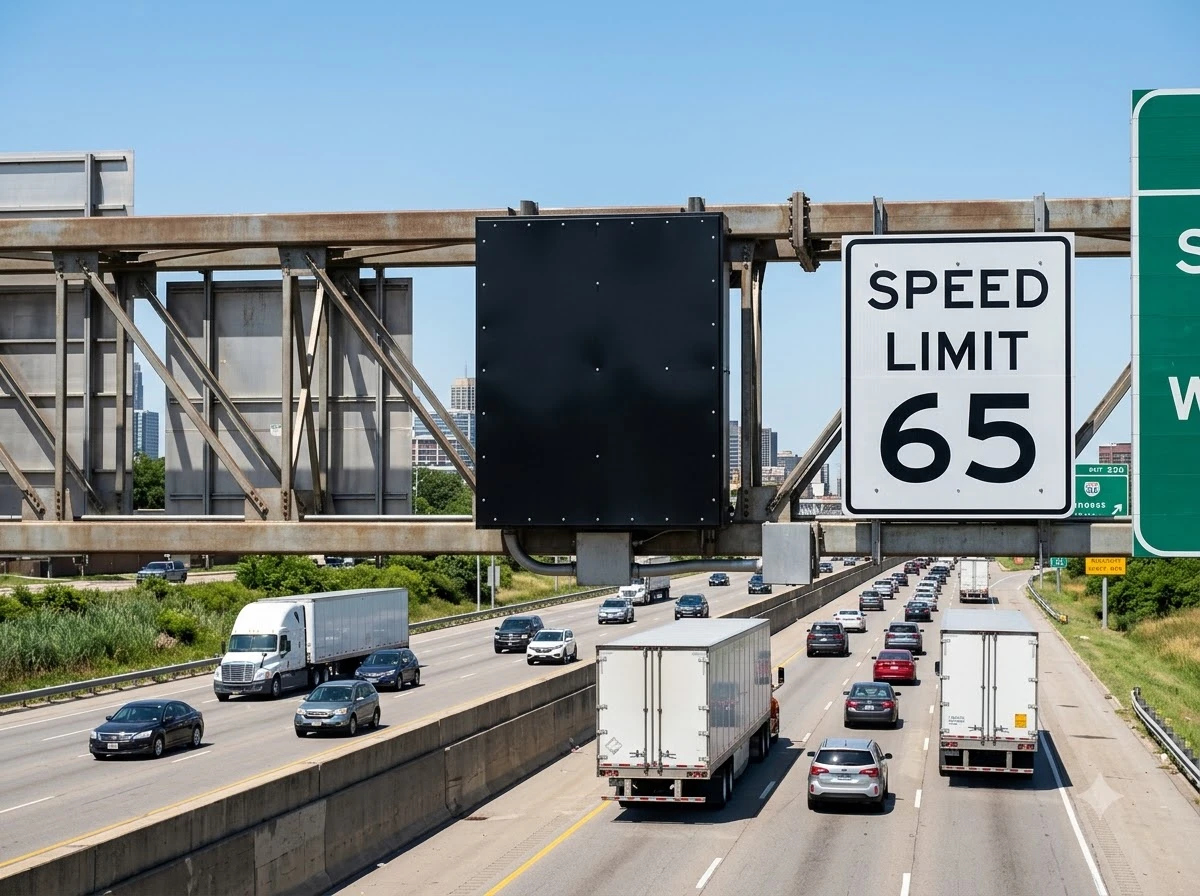 Indiana I-465 variable speed limit signs covered after ban
