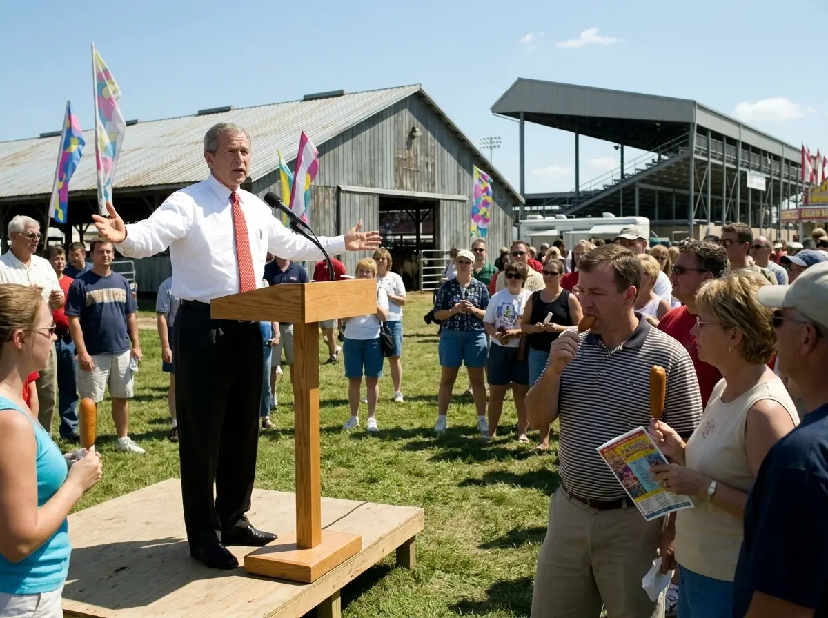 Iowa State Fair Political Soapbox candidates 2026 speeches Des Moines