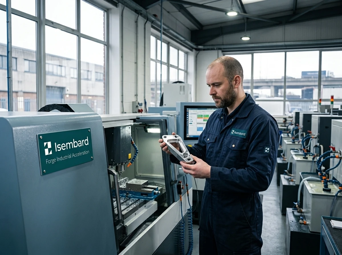 Isembard AI factory franchise precision parts manufacturing UK