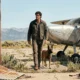 Jacob Elordi as Hig with dog in The Dog Stars movie