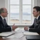 Jeff Daniels Reagan Jared Harris Gorbachev Brink of War summit
