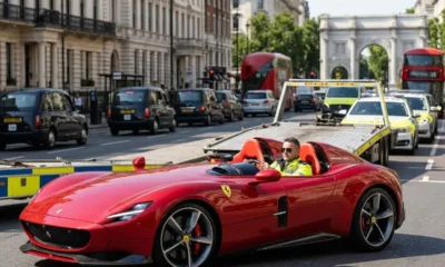 London Met Police seize Ferrari Monza SP2 supercar crackdown