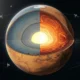 Mars southern highlands mantle thermal anomaly cutaway diagram