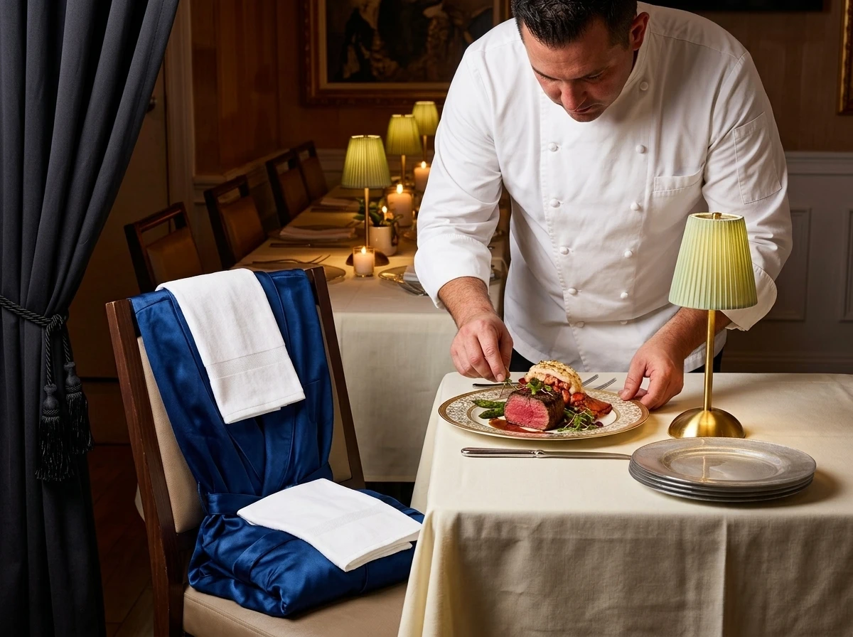 Maurad Ali nude dining steakhouse taste buds retort Florida