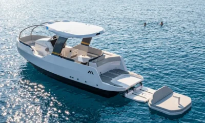MIRAVA autonomous modular electric smart boat on water