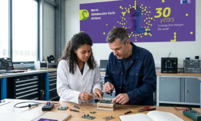 MSCA doctoral researcher and SME engineer with sensor prototype
