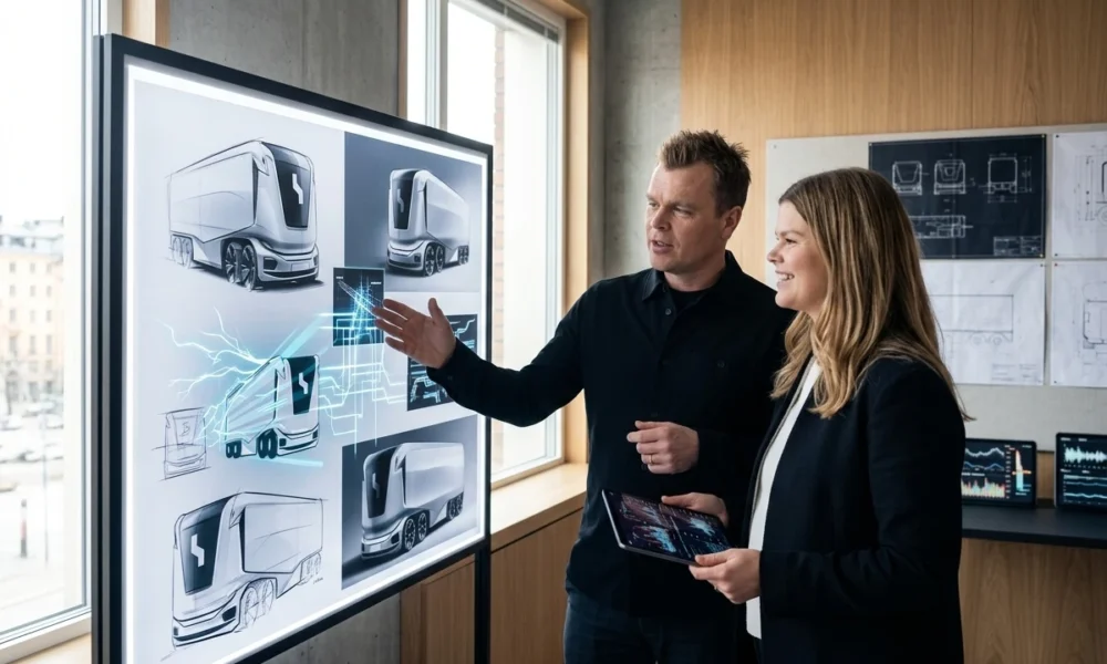 Navisalma Einride founders Robert Linnéa Falck venture platform launch