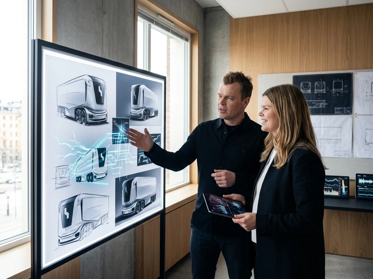 Navisalma Einride founders Robert Linnéa Falck venture platform launch