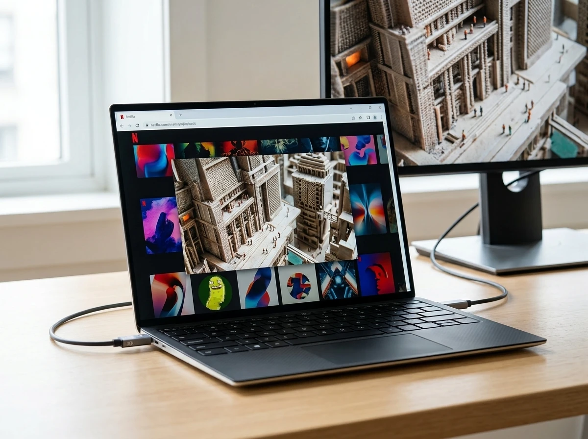 Netflix 4K streaming Chrome browser Windows 11 laptop setup
