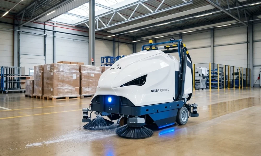 NEURA Robotics ADLATUS autonomous cleaning robot acquisition Physical AI