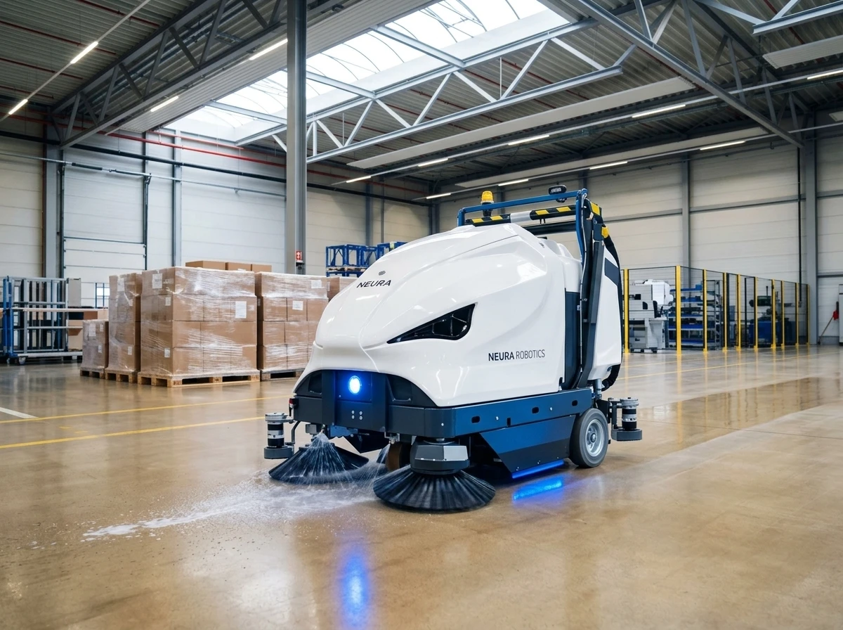 NEURA Robotics ADLATUS autonomous cleaning robot acquisition Physical AI