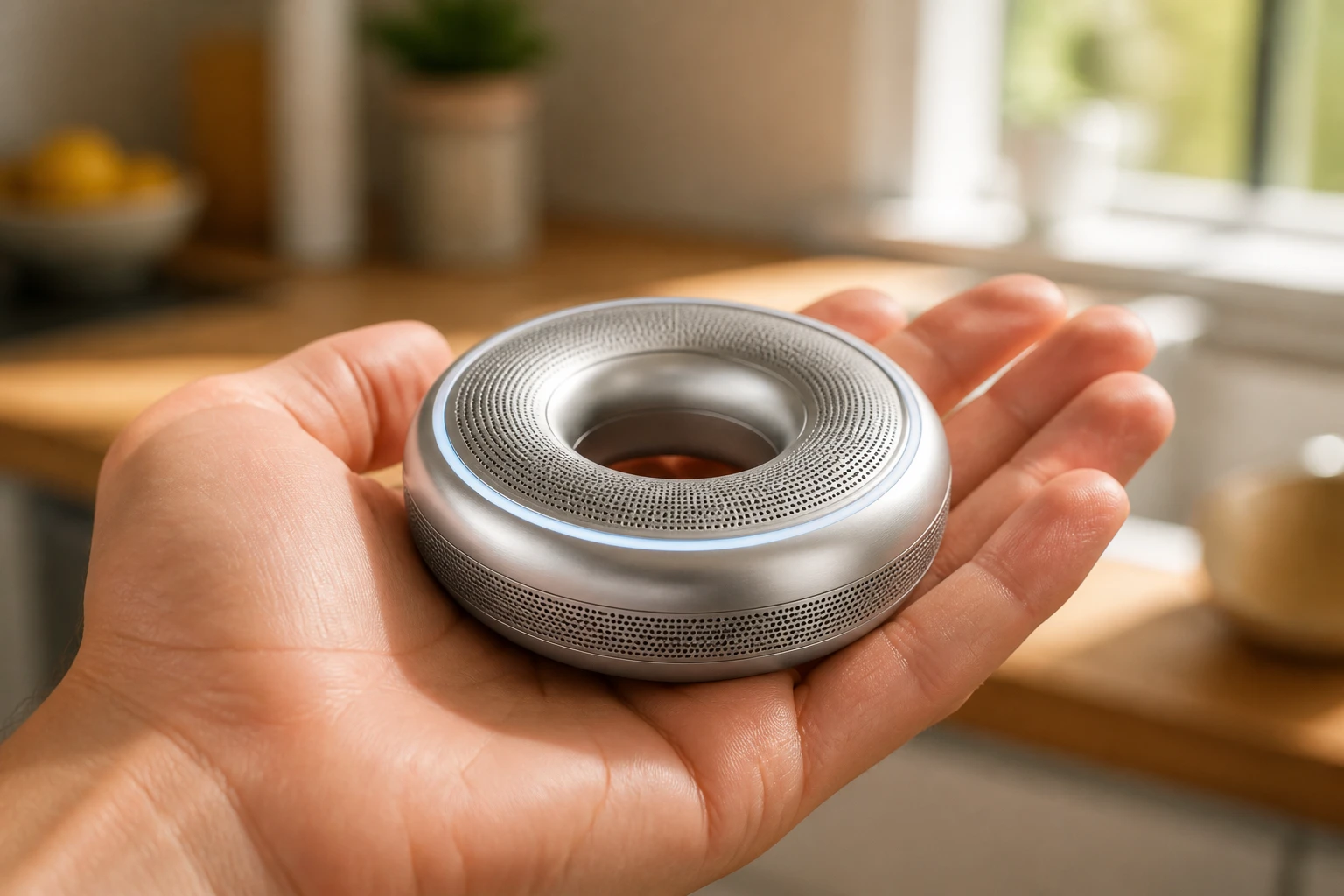 OpenAI doughnut shaped AI speaker Jony Ive portable device