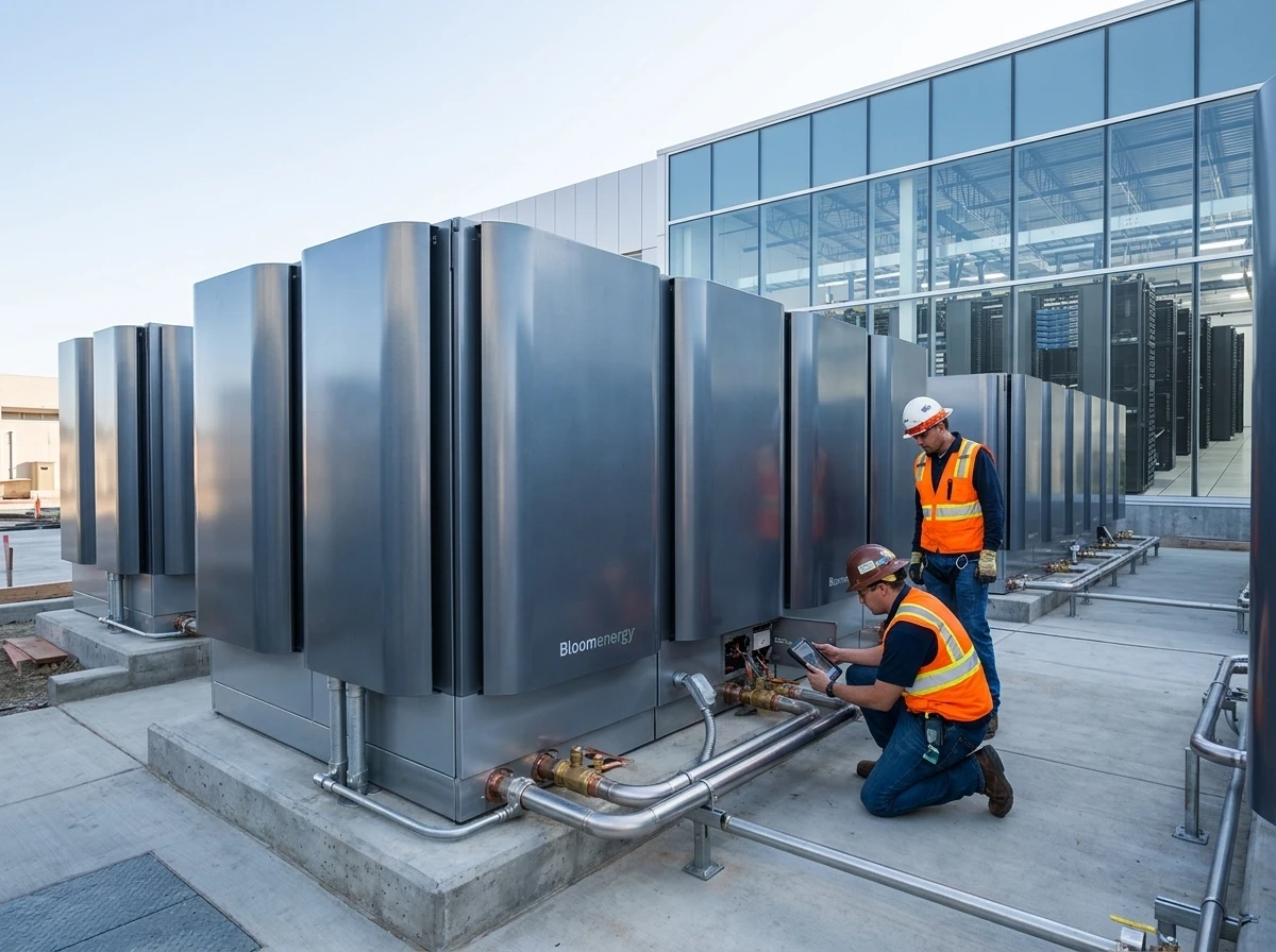 Oracle Bloom Energy fuel cell data center power deal 2.8 GW