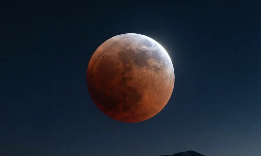 partial lunar eclipse blood red moon Colorado August 2026
