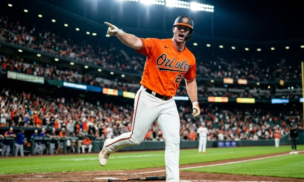 Pete Alonso Orioles foul ball reaction Yankees Camden Yards