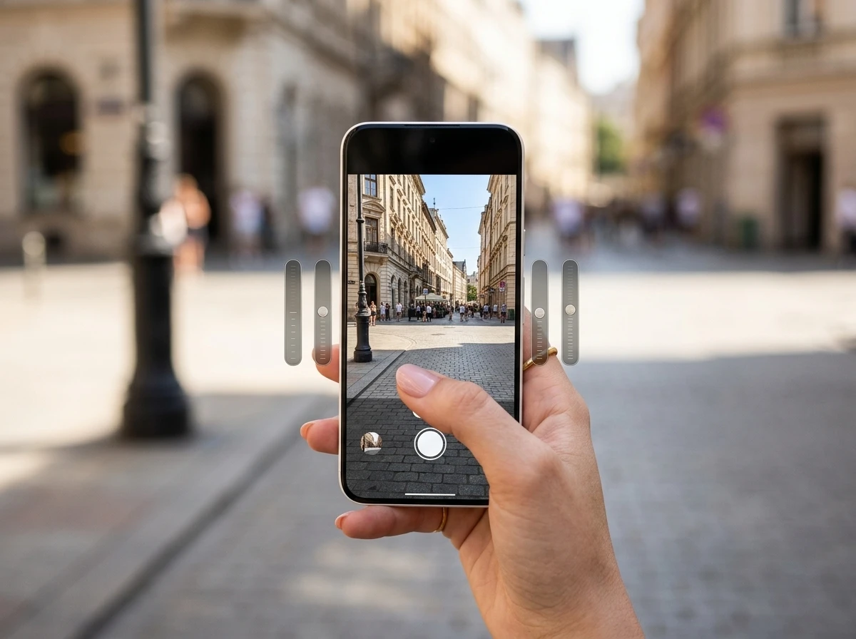 Pixel 11 camera quick access dials on viewfinder