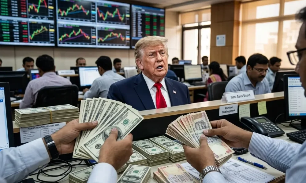 RBI dollar sales hold Indian rupee near 95.23 August 2026