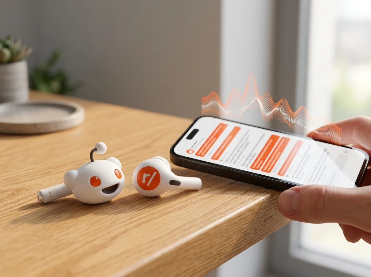 Reddit video feed spoken stories test Huffman earnings