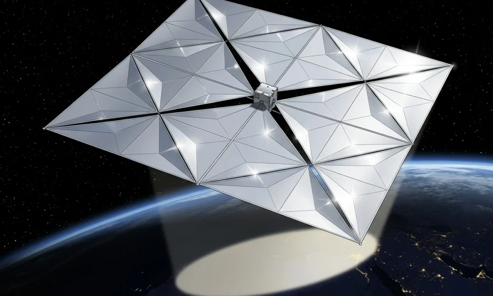 Reflect Orbital Eärendil-1 space mirror satellite sunlight beam
