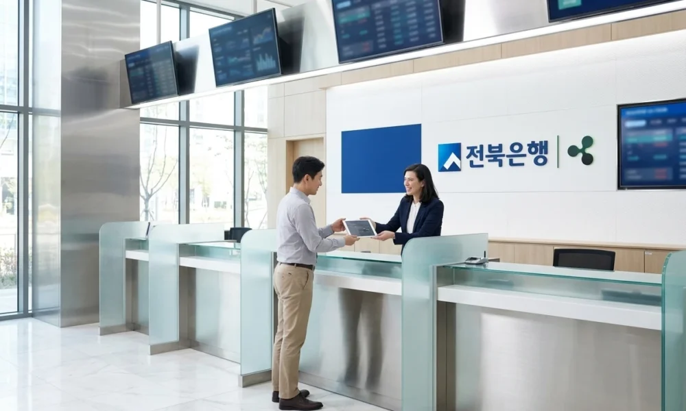 Ripple Jeonbuk Bank real-time payments partnership Korea