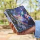 Samsung Galaxy Z Fold 8 wide 4:3 foldable open media view