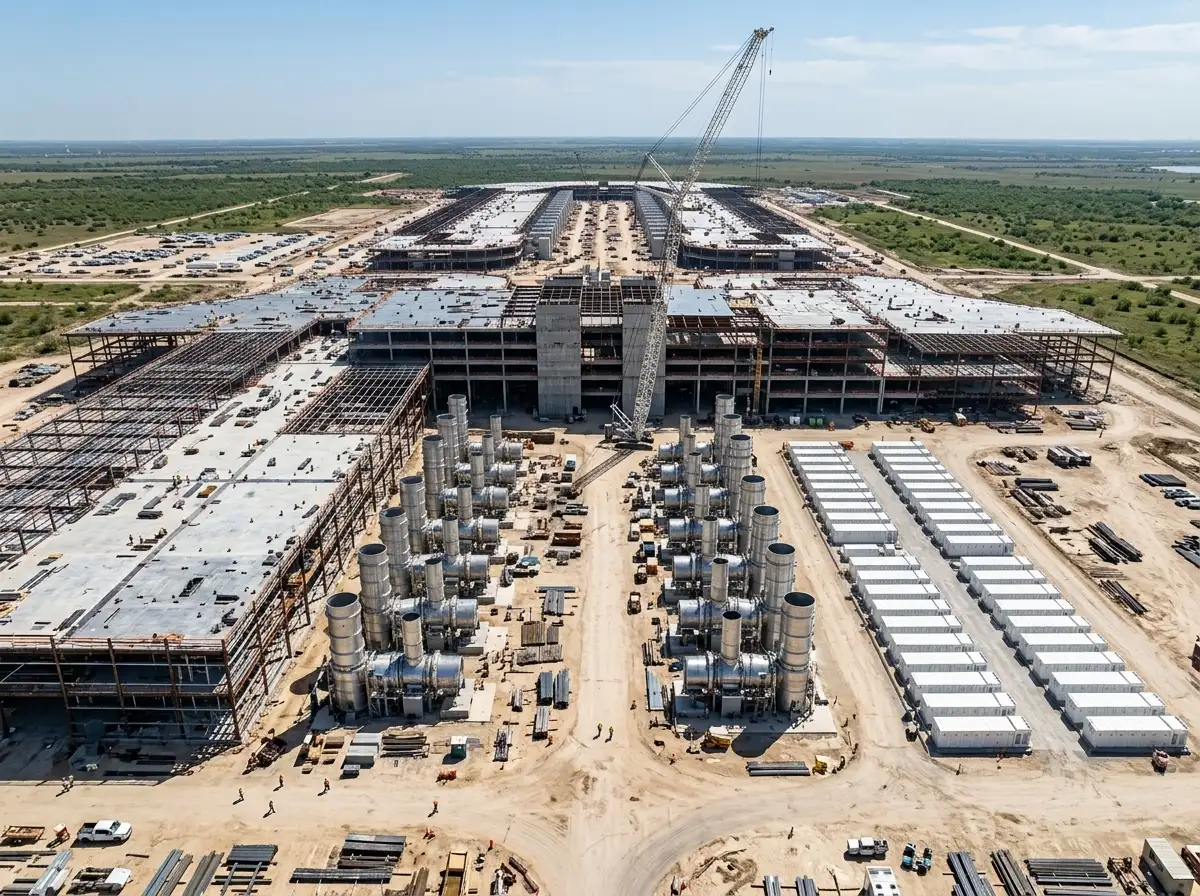 SpaceX Tesla Terafab natural gas plants battery arrays Texas
