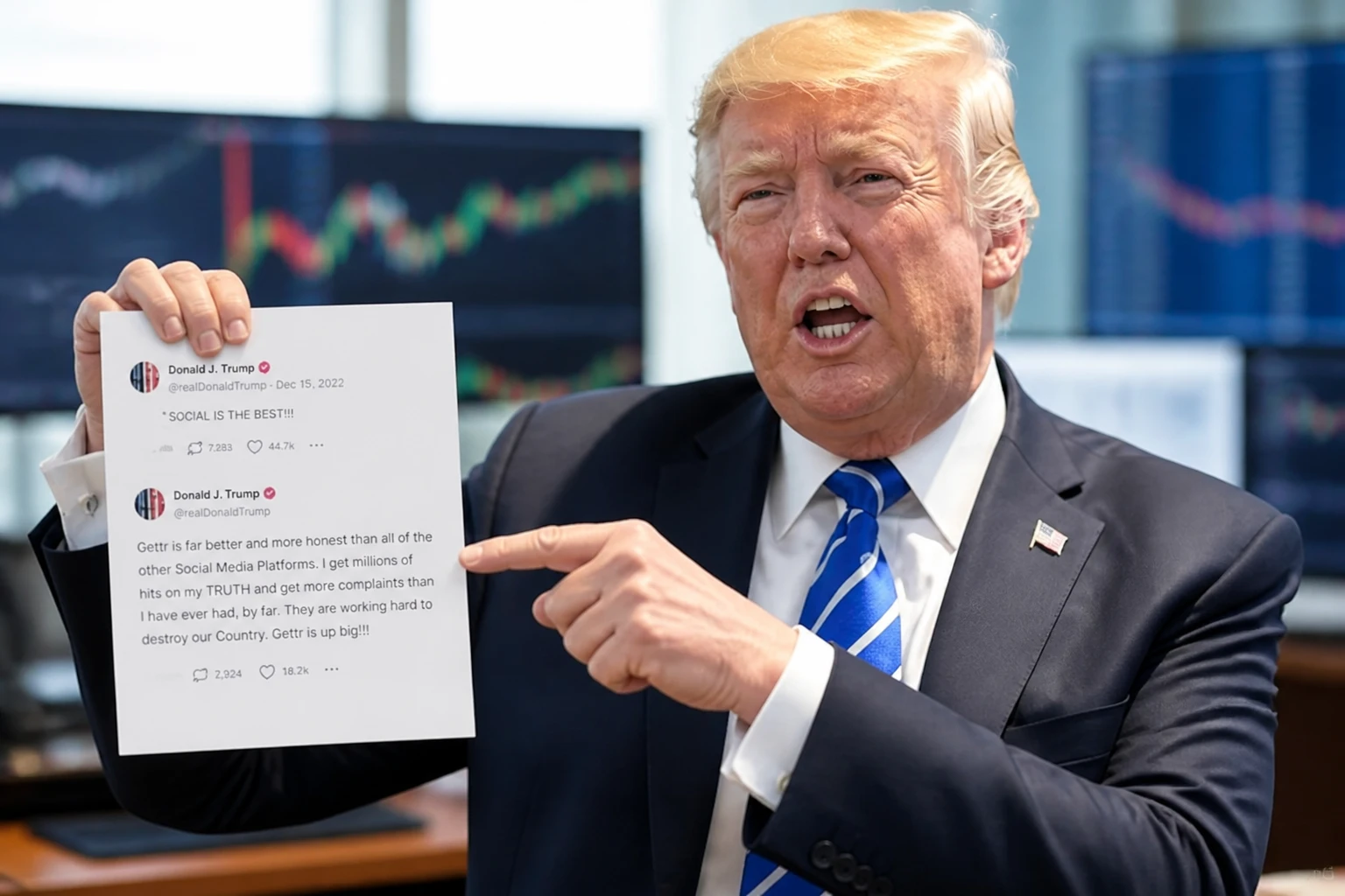 Trump Truth Social API lawsuit early access feed market posts