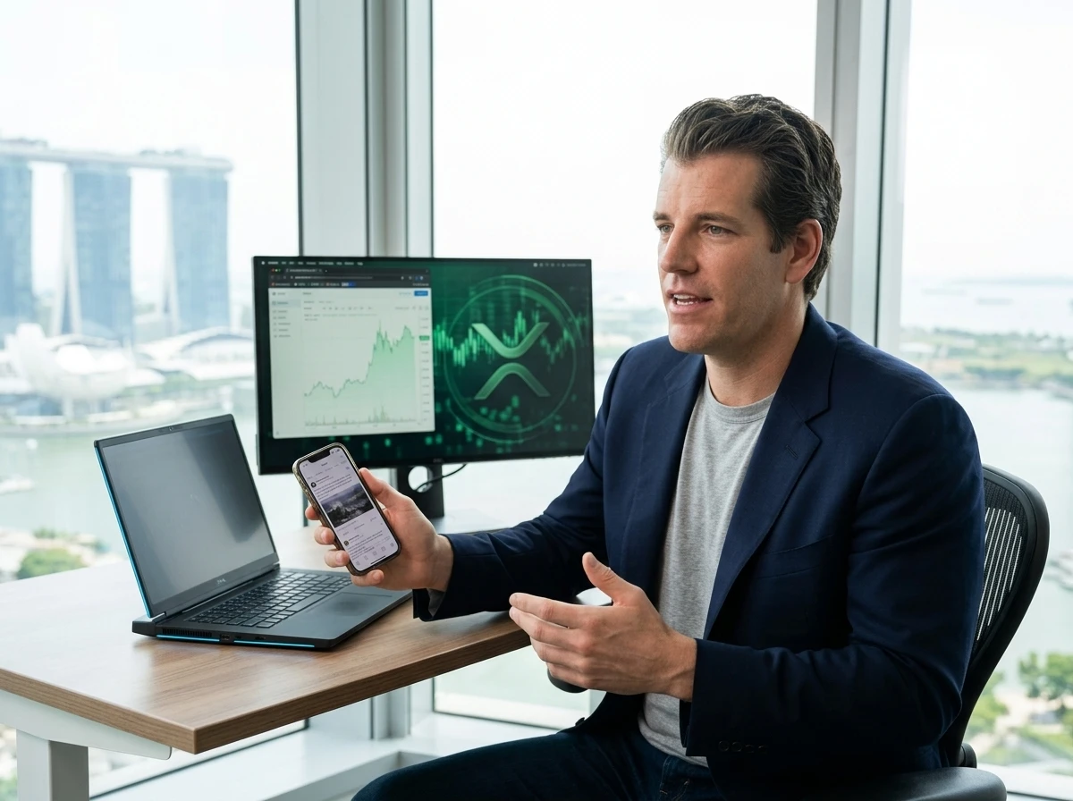 Tyler Winklevoss Gemini XRP Ledger Singapore deposits announcement
