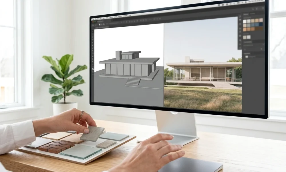 Visoid AI architectural visualization platform funding architects render shift