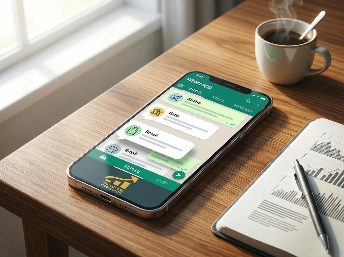 WhatsApp Offers Updates folder business messages organization test
